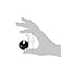 M2m Weight, Ball With Clip, 8-ounce, Black