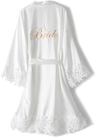 bride cotton dressing gown Bridal Dressing Gown