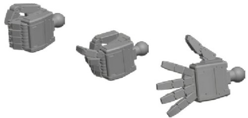 Bandai Hobby HD MS Hand 04 EFSF Builders Parts (1/144 Scale), Large