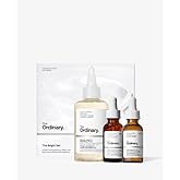The Ordinary The Bright Set, 3-Step Regimen for Radiant, Even Skin Tone with Glycolic Acid 7% Exfoliating Toner, Alpha Arbuti