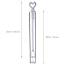 NUOLUX Bubble Sticks Wand,Wedding Bubble Wand Heart Tube Bubble Stick,48pcs(Only Tube)