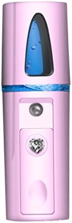 Aurorax Women Mist Facial Mist Sprayer, Portable Moisturizing and Hydrating Mini USB Facial Steamer Personal Spa (Pink)