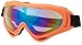 COOLOO Ski Goggles, Pack of 2, Snowboard Goggles for Kids, Boys & Girls, Youth, Men & Women, with Helmet Protection, Wind Resistance, Anti-Glare Lenses