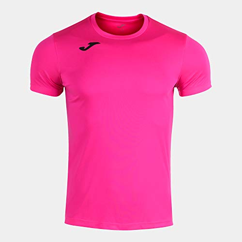 Camiseta Manga Corta Record II Rosa flúor, S