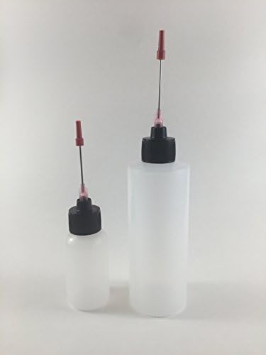 Liberty ProductsPlastic Squeeze Bottles 1oz, 4oz with 1.5 inch Stainless Steel Applicators