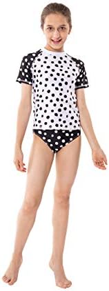 ShinyLuck Girls' Pretty Print 2-Piece Swimsuit Bikini Tankini Set (3-12 Years)