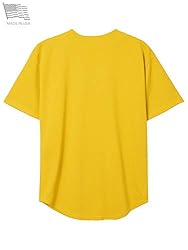 Hat and Beyond Mens Baseball Button Down Jersey