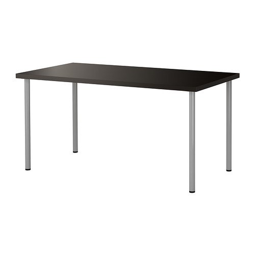 Ikea Linnmon Table Set Black, Silver 59