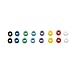 50 Pcs Small Type Dental Hygienist Silicone Instrument Color Code Rings Purple