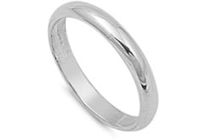 CALIFORNIA TOE RINGS 3mm Sterling Silver Toe Ring Plain Wedding Band Comfort Fit (4)
