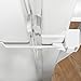 LIVSafe Refrigerator Lock: 1-Hand Use, Self-Locking, Baby Safety Fridge & Freezer Latch-White