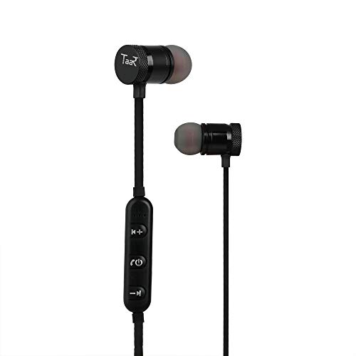 TAAR TABT01 Bluetooth Wireless Earphones with Mic (Black)