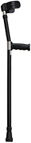 Canes Healthcare Double Adjustable Crutches with Comfy Handle, Medium Height - Pair（Grey）