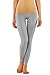 KHAYA Women's Seamless High Waist Slim Compression Full Length Legging Grey L