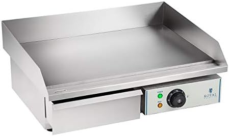 Royal Catering Plancha Electrique Lisse RCEG-55 (48x55x24cm, 3.000W, protection antiéclaboussures, dispositif d'écoulement) - Cuisine A Vivre Royal Catering Plancha Electrique Lisse RCEG-55 (48x55x24cm, 3.000W, protection antiéclaboussures, dispositif d'écoulement)