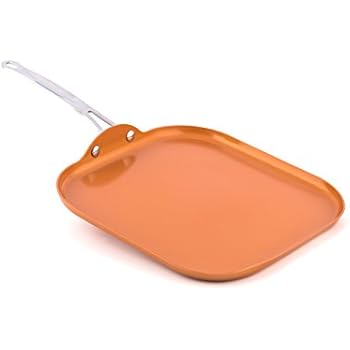 MasterPan Copper tone 11-inch Ceramic Non-stick Griddle pan