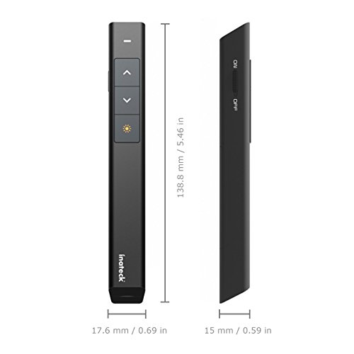 Inateck 2.4GHz Wireless Presenter Remote Powerpoint Presenter