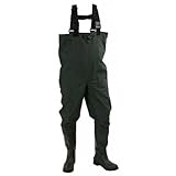 Frogg Toggs Cascades 2-ply Poly/Rubber Bootfoot Chest Wader, Cleated or Felt Outsole
