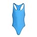 moily Men's One-Piece Mankini Bodysuit High Cut Thongs Leotard Racer Bikini Swimsuit