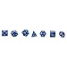 Nobe - 126 Polyhedral Dice - 18 Complete Different Sets =D4 D6 D8 D10 D12 D20 D% D&D RPG Math MTG