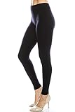 Nylon Spandex Basic leggings for women gym Black M