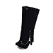 Knee High Boots for Women Sexy Over-The-Knee Boots Suede Zipper Heel Boot Trendy Chunky Block Heel Boots