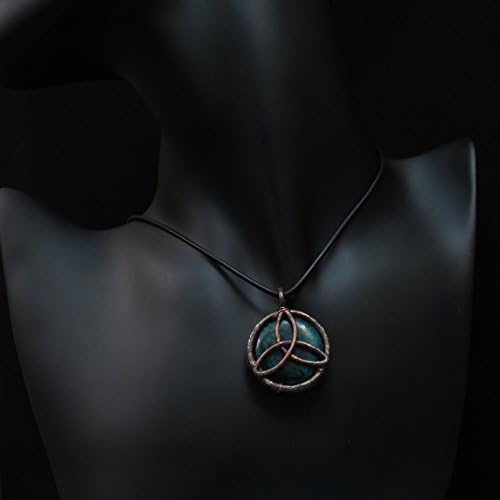 Vikings jewelry celtic knot, man, men, Viking gifts, pagan, occult, esoteric, pendant triquetra necklace Celt symbol copper pendant handmade