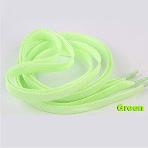 Push Green Color 47inch Luminous Glow in The Dark Shoelace Athletic Sport Boot Shoe Laces Strings