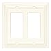 Brainerd 126336 Wood Architectural Double Decorator Wall Plate / Switch Plate / Cover