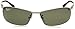 Ray-Ban Men's RB3183 Rectangular Sunglasses, Gunmetal/Polarized Green, 63 mm