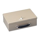 MMF Fire-Retardant Steel Security Box, Includes 2 Keys, Sand (221614003) (Office Product)