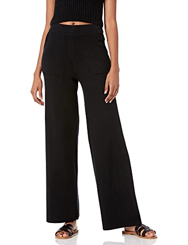 Photo 1 of The Drop Women's Cynthia Wide Leg Sweater Pant, Black, M