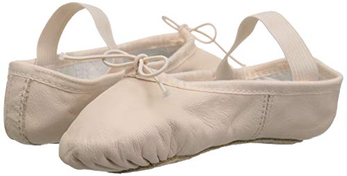 Bloch Dance Girl's Dansoft Full Sole Leather Ballet Slipper/Shoe, Theatrical Pink, 11.5 X-Wide Little Kid