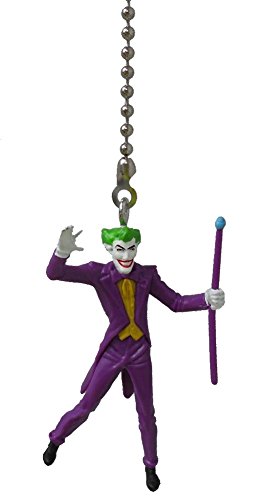 DC comics SUPER HERO superhero character vinyl Ceiling FAN PULL light chain (The Joker)