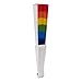 Juvale Rainbow Folding Hand Fans - 6-Pack 9 in Folded & 15 in Open - Multi-Color - Bulk Pride Party Decor & Cooling Accessory