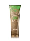 Bath and Body Works Oilve Oil Body Wash Almond and Vanilla plus Essential Natural Almond Oil and Olive Oil 10 Ounce Full Size Tan Green Packaging