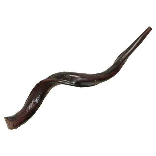 Shofar, synthetic, mahogany finish