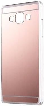 Wallet Cases Luxury Mirror Case Soft TPU Back Cover for Samsung Galaxy (Color : Rose, Compatible Models : Galaxy J5)