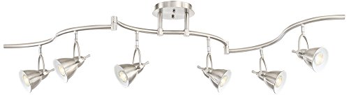 Swell 6-Light Brushed Nickel Bell LED Track Fixture - Thumbnail 4
