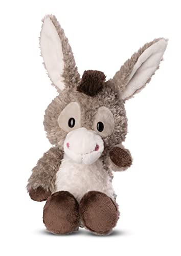Peluche Burro Donkeylee 22cm Gris - para Jugar y abrazar, para ninos y Adultos, una Gran Idea de Regalo