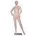 Giantex Plastic Female Mannequin Realistic Head Turns Dress Form Display Full w/ Base (Natural Style 6)