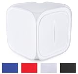 Neewer 12''x12'' inch/30x30 cm Photo Studio Shooting Tent Light Cube Diffusion Soft Box Kit with 4 Colors Backdrops for Photography(Red Dark Blue Black White)