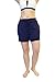 90 Degree By Reflex Soft and Comfy Activewear Lounge Shorts with Pockets and Drawstring for Women - Heather Navy - 3X