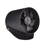 USB Desk Fan Qoosea Super Quite Touch Control Metal Frame Portable Table Fan Dual Motor Driver Personal Fan for Home Office Travel 2 speed - Black