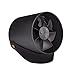 USB Desk Fan Qoosea Super Quite Touch Control Metal Frame Portable Table Fan Dual Motor Driver Personal Fan for Home Office Travel 2 speed - Black