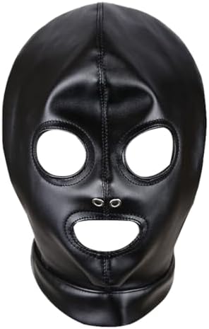 Generic Head to Toe Elegance: Soft Leather Balaclava Mask - The