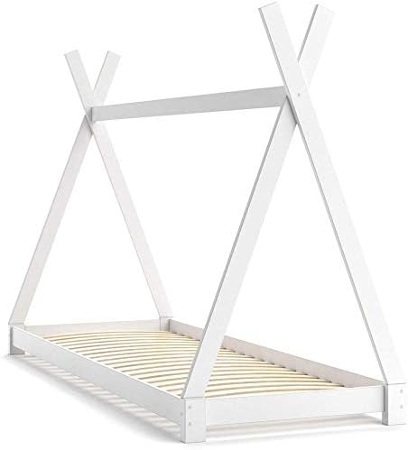 Vitalispa Kinderbett Tipi Hausbett Indianer Bett Kinderhaus Massivholz Zelt Holz Weiss 90 X 200 Cm Amazon De Kuche Haushalt
