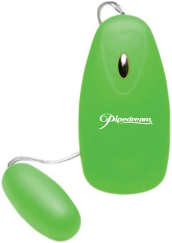 Remote Vibrating Pulsating Neon Luv Touch Bullet - 5 Function Green
