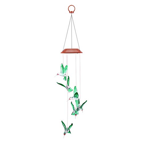 Gotian Solar Lights, Color Changing LED Mobile Wind Chimes, Waterproof Outdoor, Great for Brightening and Embellishing Your Balcony, Garden, Pathway and Child Room
