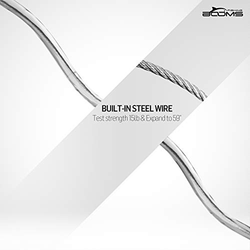 image for Booms Fishing T04 Fishing Lanyards Fishing Tool/Pole Safety Coil Lanya